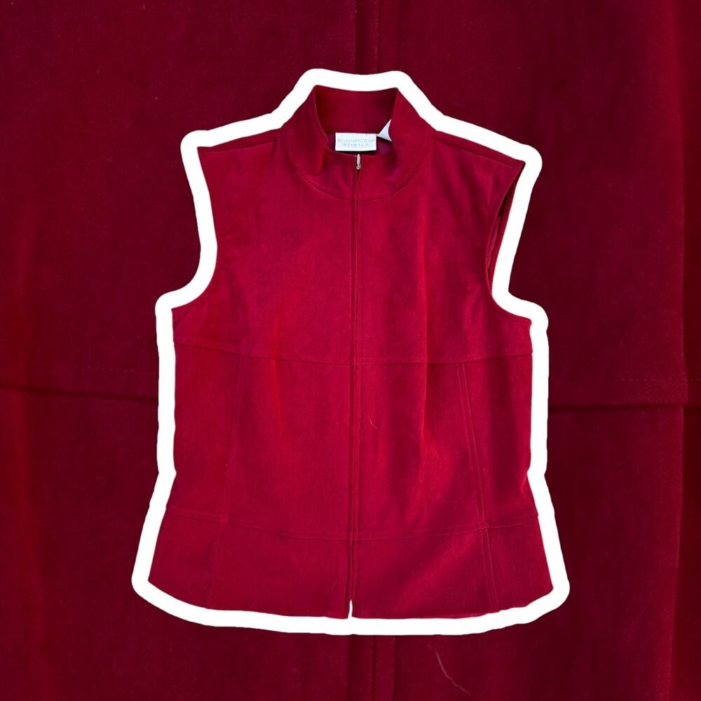 red suede vest